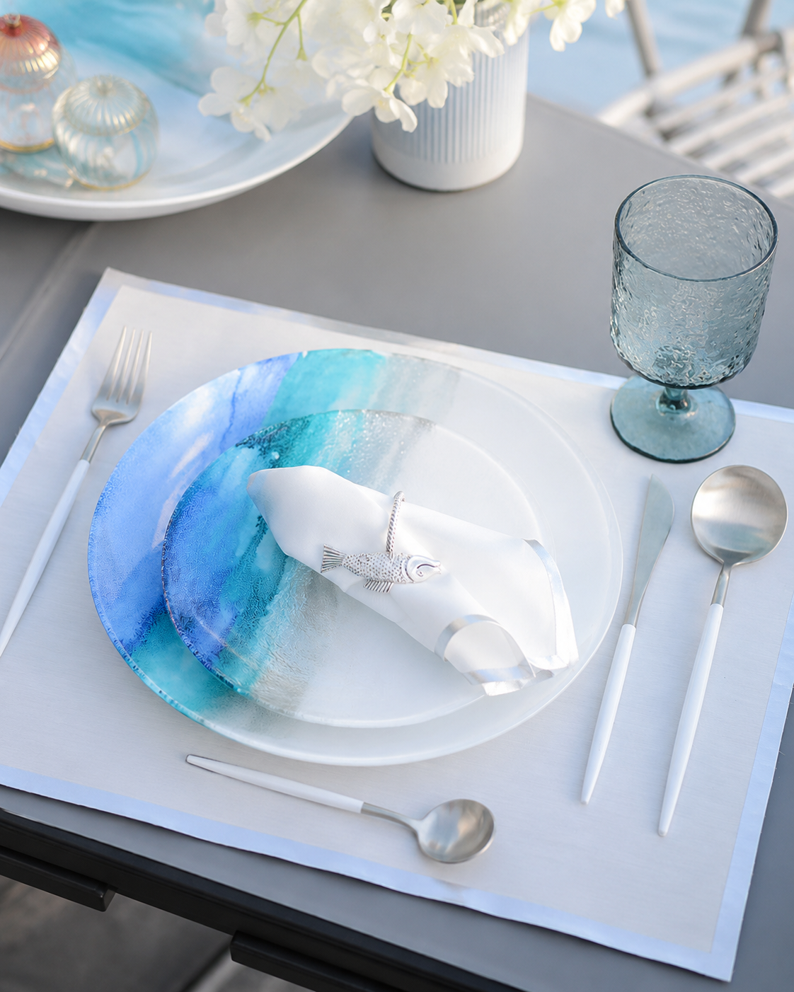 Aulica Silver & White Cutlery Set – 24 Pieces product view 2
