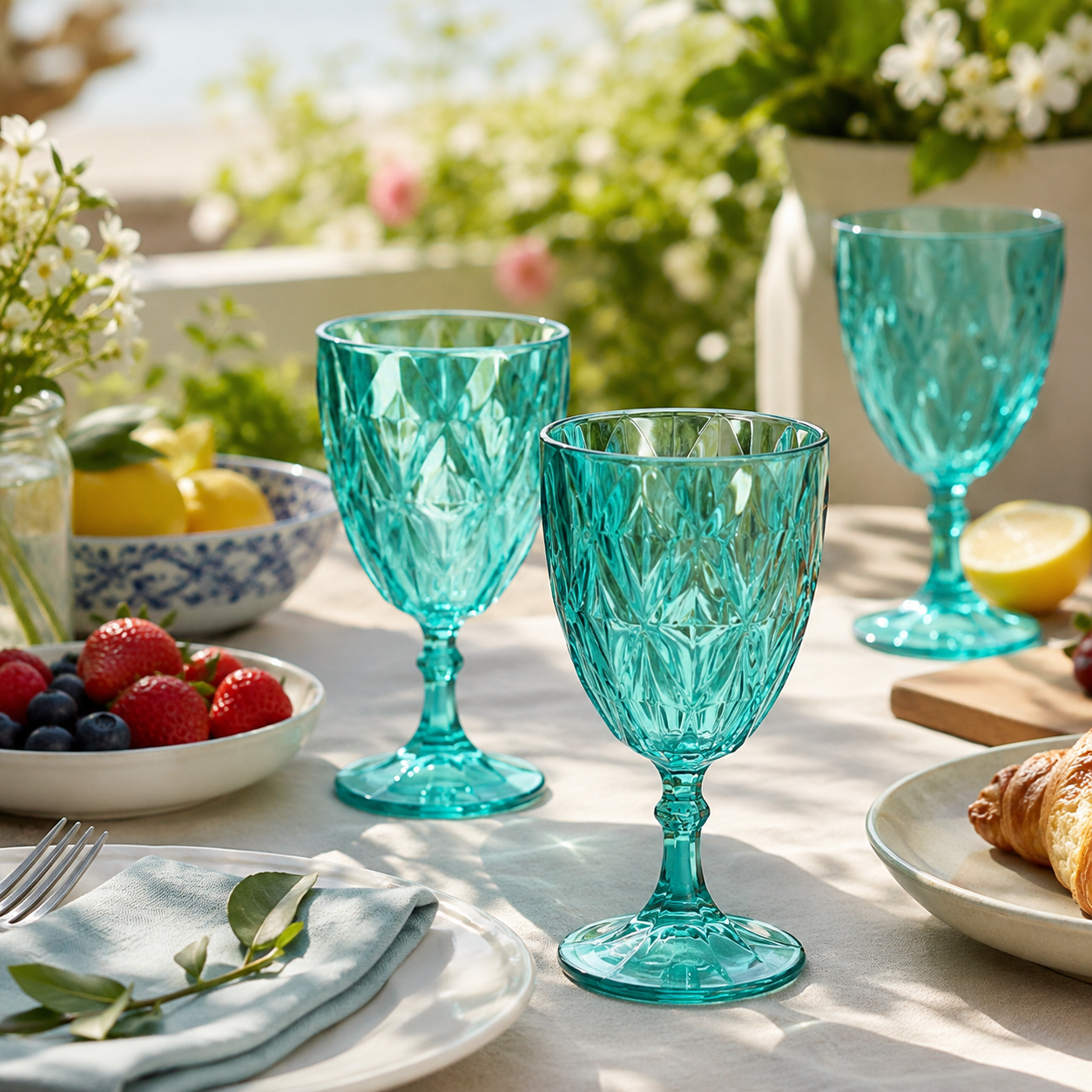 Aulica Light Green Wine Glasses – Set of 6 product view 2