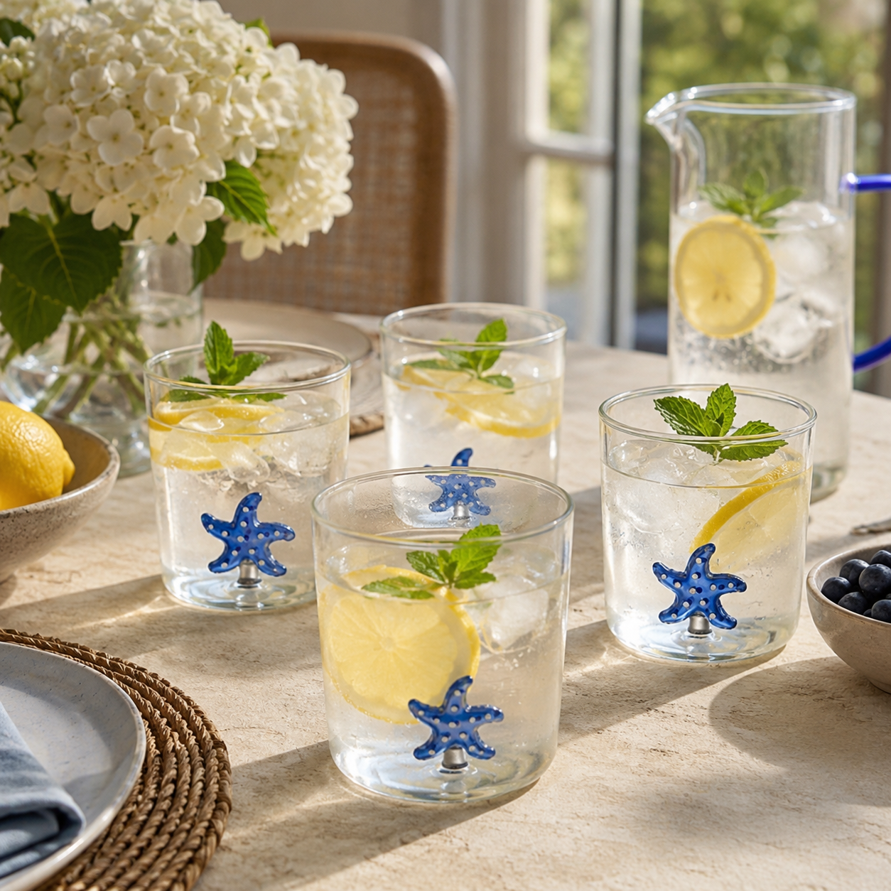 Aulica Starfish Water Glasses – Set of 4, 300 ml product view 2