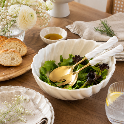 Gold Twisted-Handle Salad Servers – Set of 2 product view 3