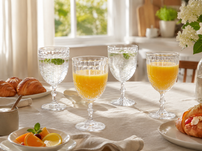 Aulica Clear Stemmed Wine Glasses – Set of 6 product view 2