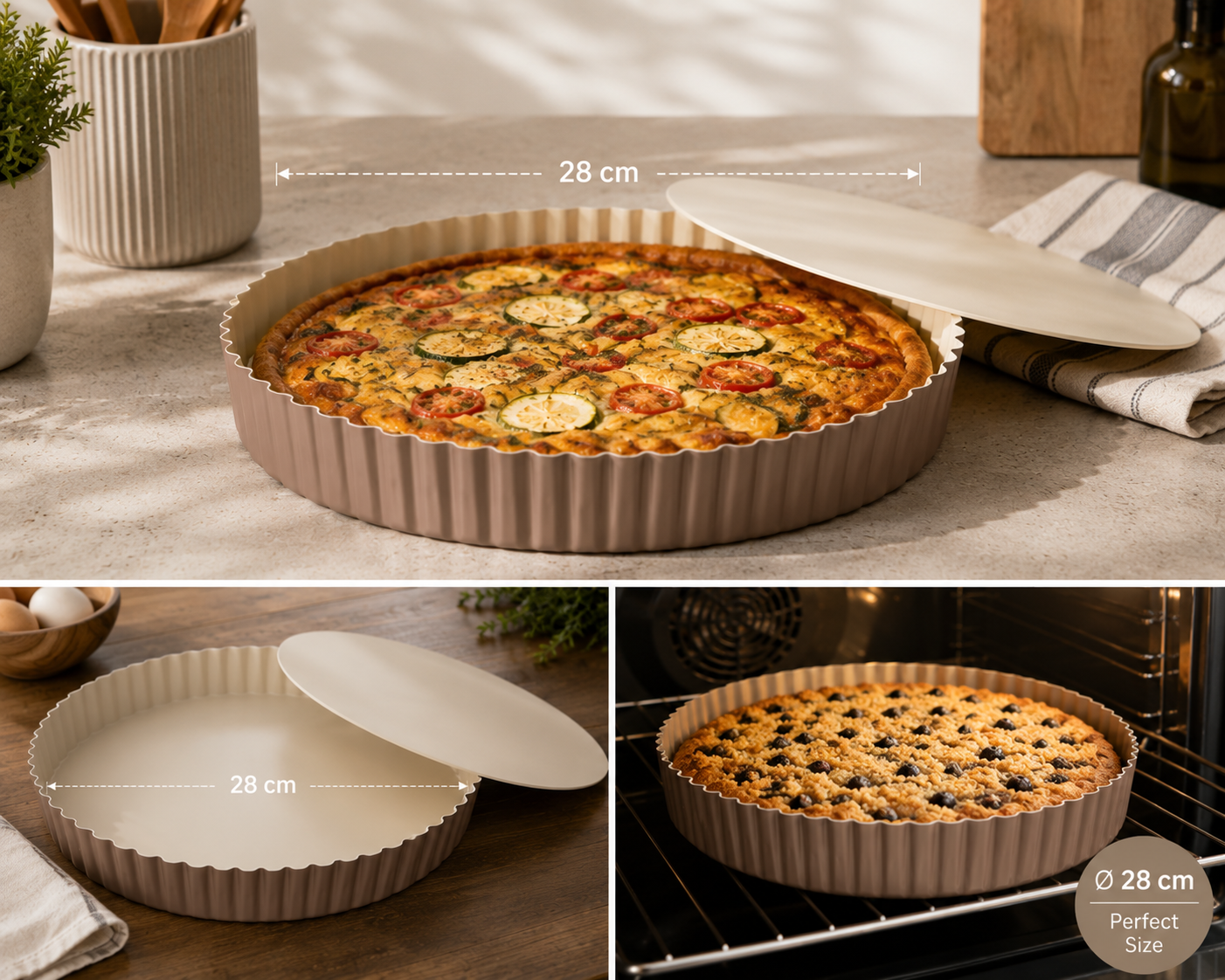Patisse Ceramic Quiche Pan – 28 cm