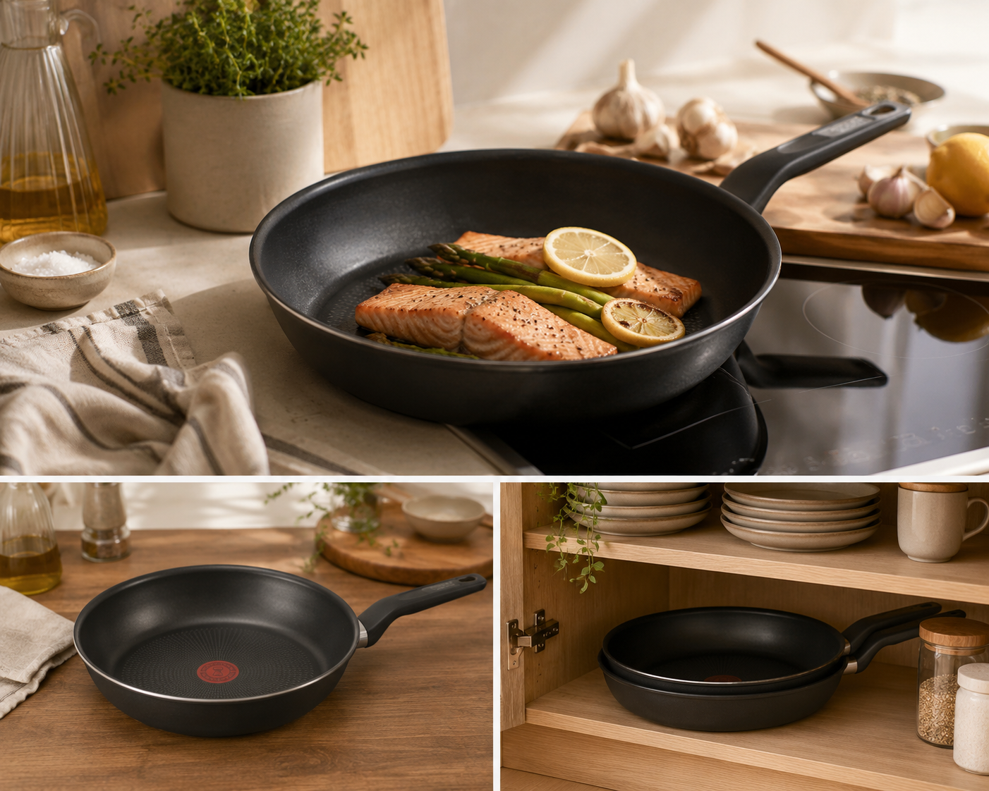 Tefal XL Force Black Frying Pan – 20 cm product view 3