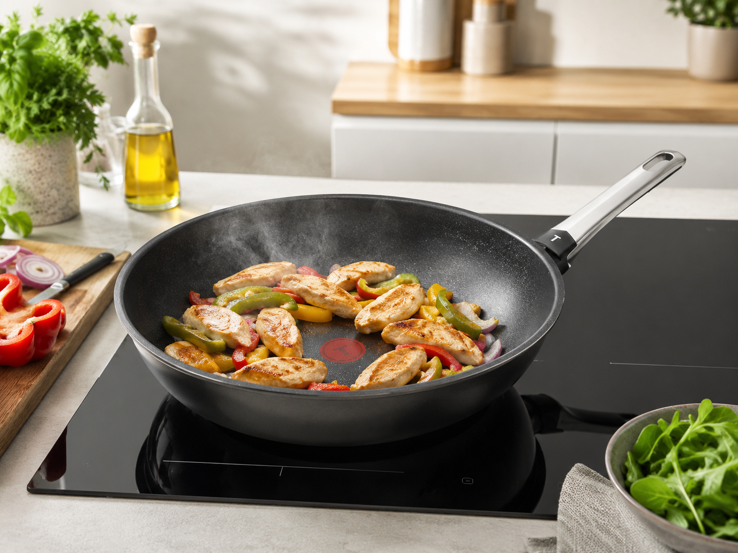 Tefal Excellence Ceramic Wok Pan – 28 cm product view 3