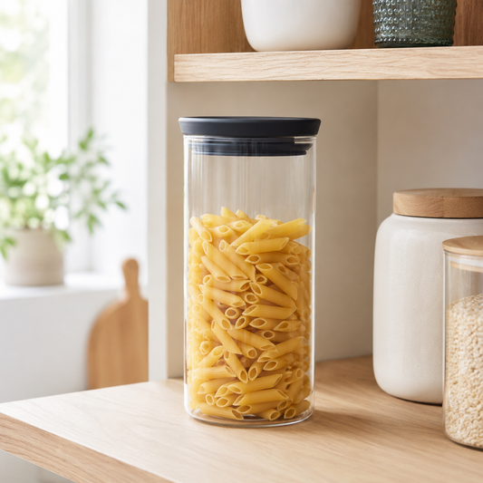 Brabantia Stackable Glass Storage Jar – 1.1 L