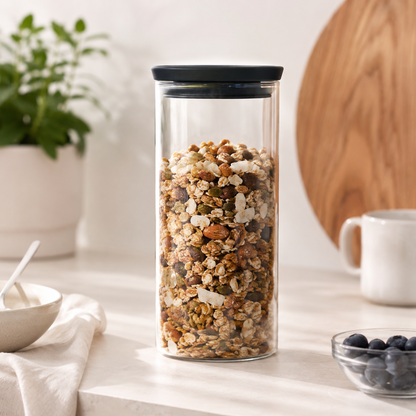 Brabantia Stackable Glass Storage Jar – 1.1 L product view 3