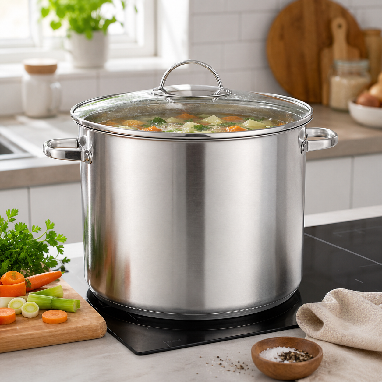 Stockpot with Glass Lid – 10 L, 26 cm