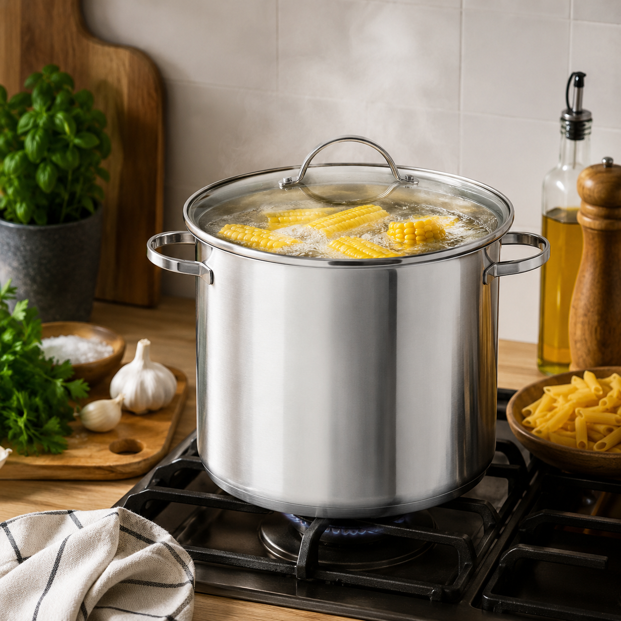 Stockpot with Glass Lid – 10 L, 26 cm product view 2