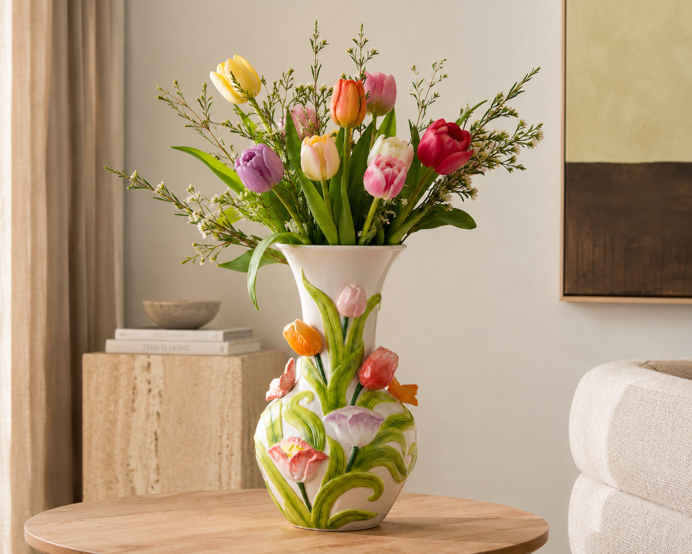 Colorful Tulip Vase – 19 x 33.5 cm product view 4