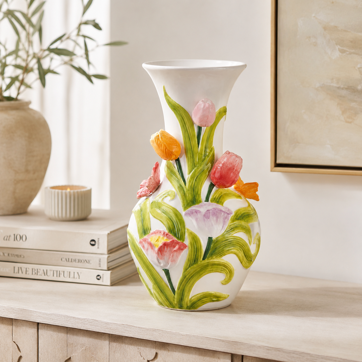 Colorful Tulip Vase – 19 x 33.5 cm product view 5