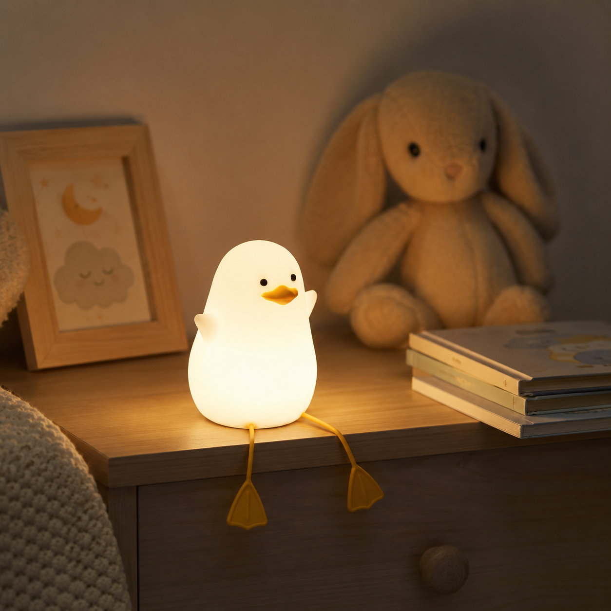 Mad Monkey Ducky Rechargeable LED Night Light detail view