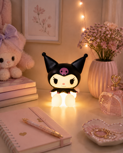 Sanrio Kuromi USB Mood Light angled view