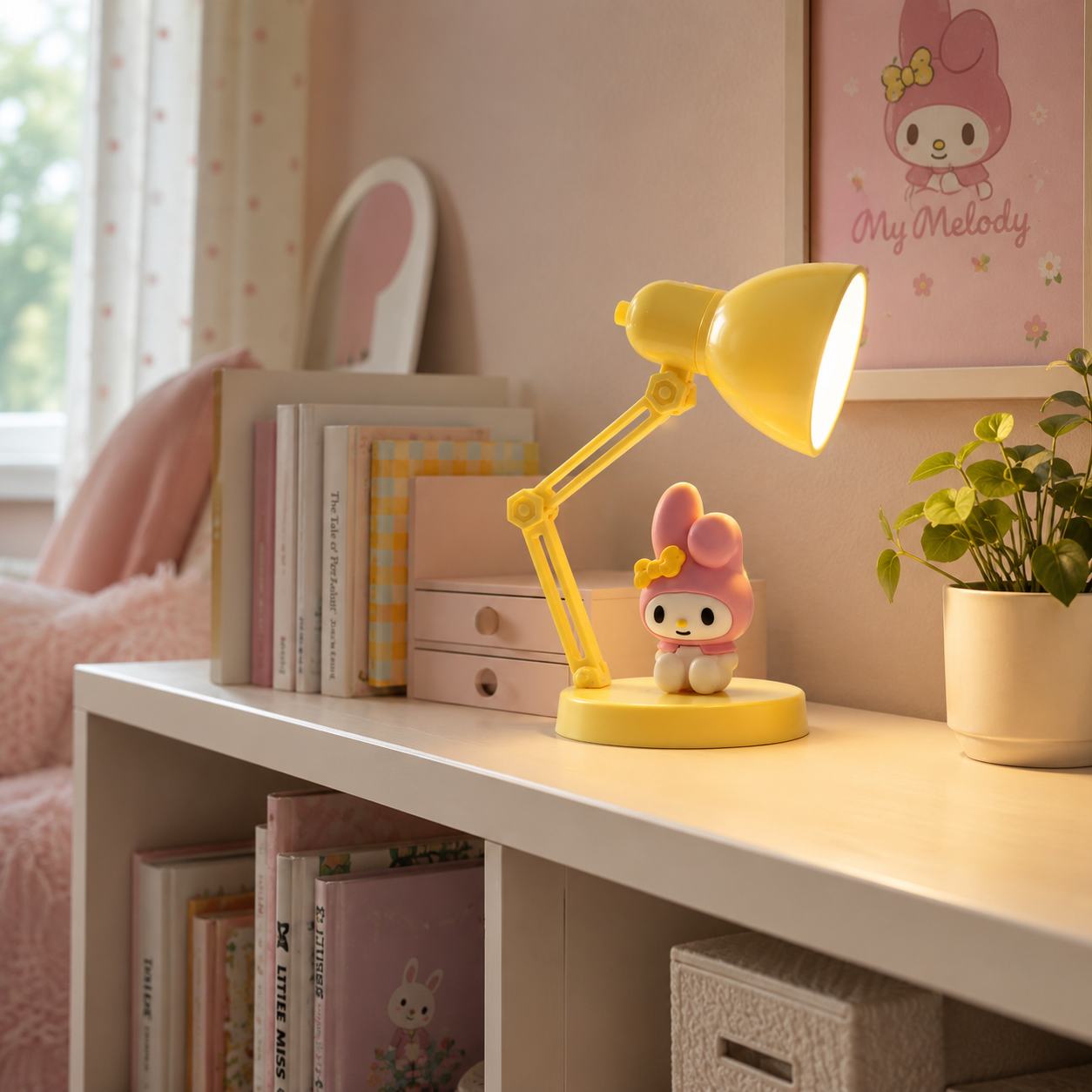 Sanrio My Melody Mini LED Desk Lamp angled view