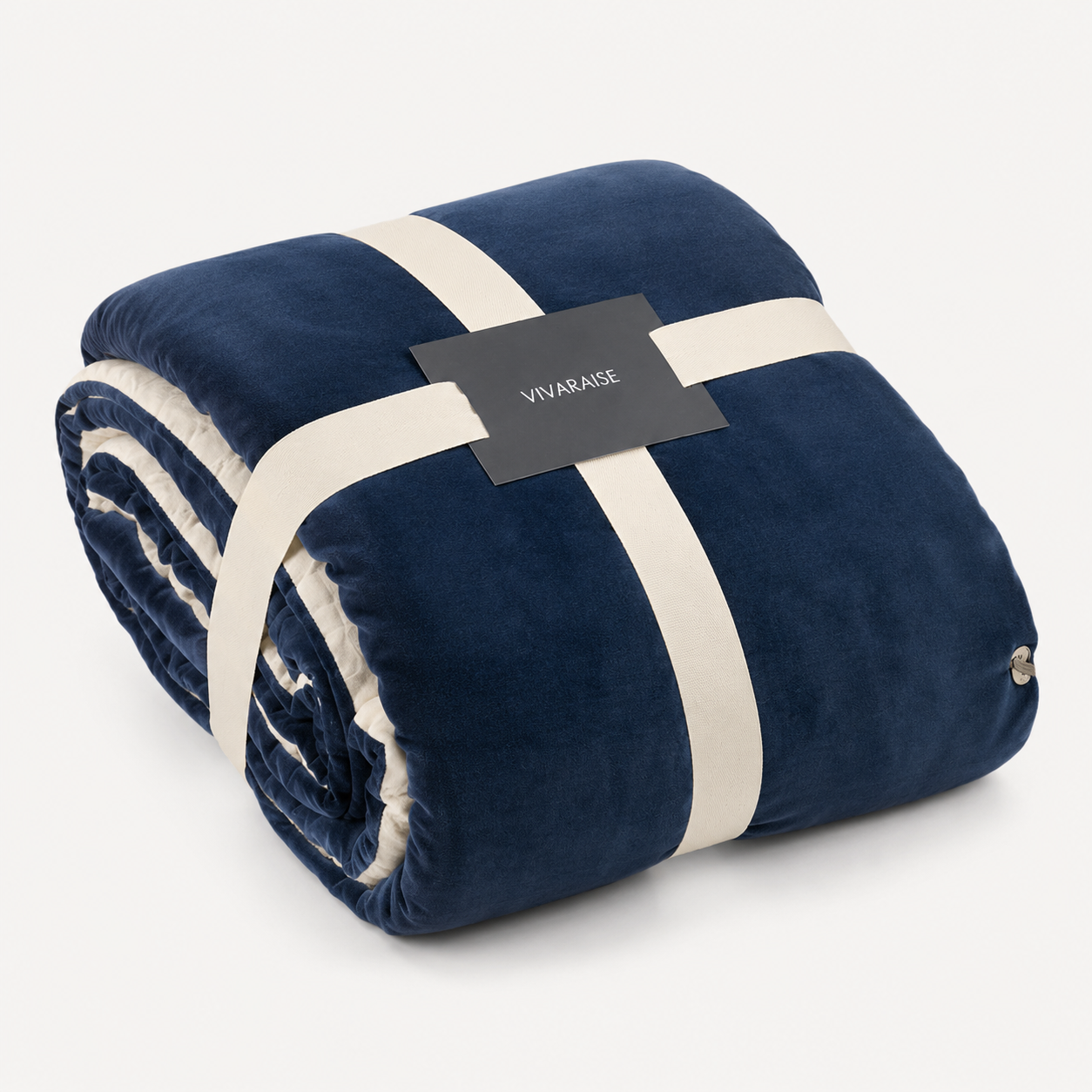 Vivaraise Elise Cobalt Knotted Stitch Throw Blanket 140 × 200 alternate view