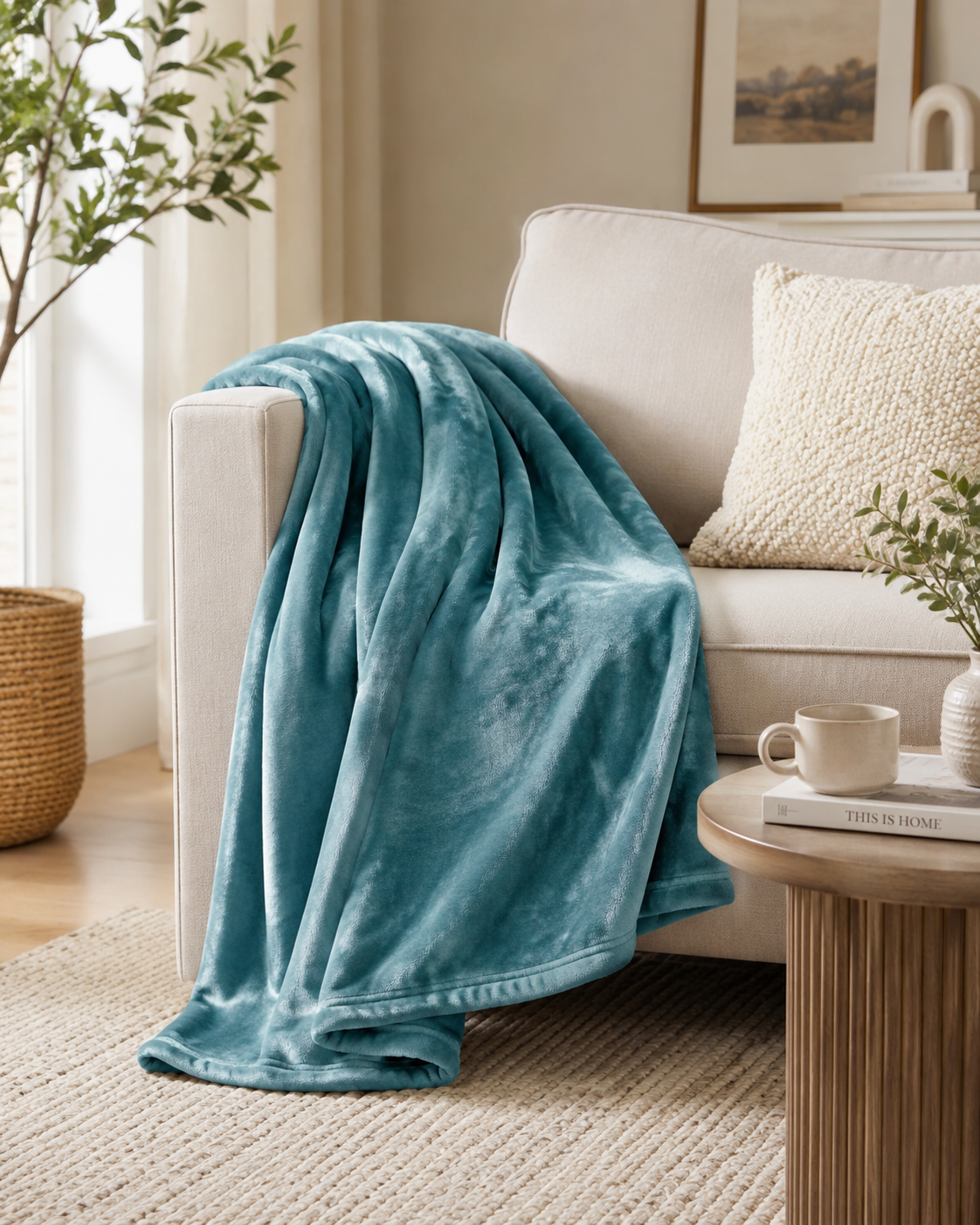 Vivaraise Tender Quartz Throw Blanket 150 × 200 front view