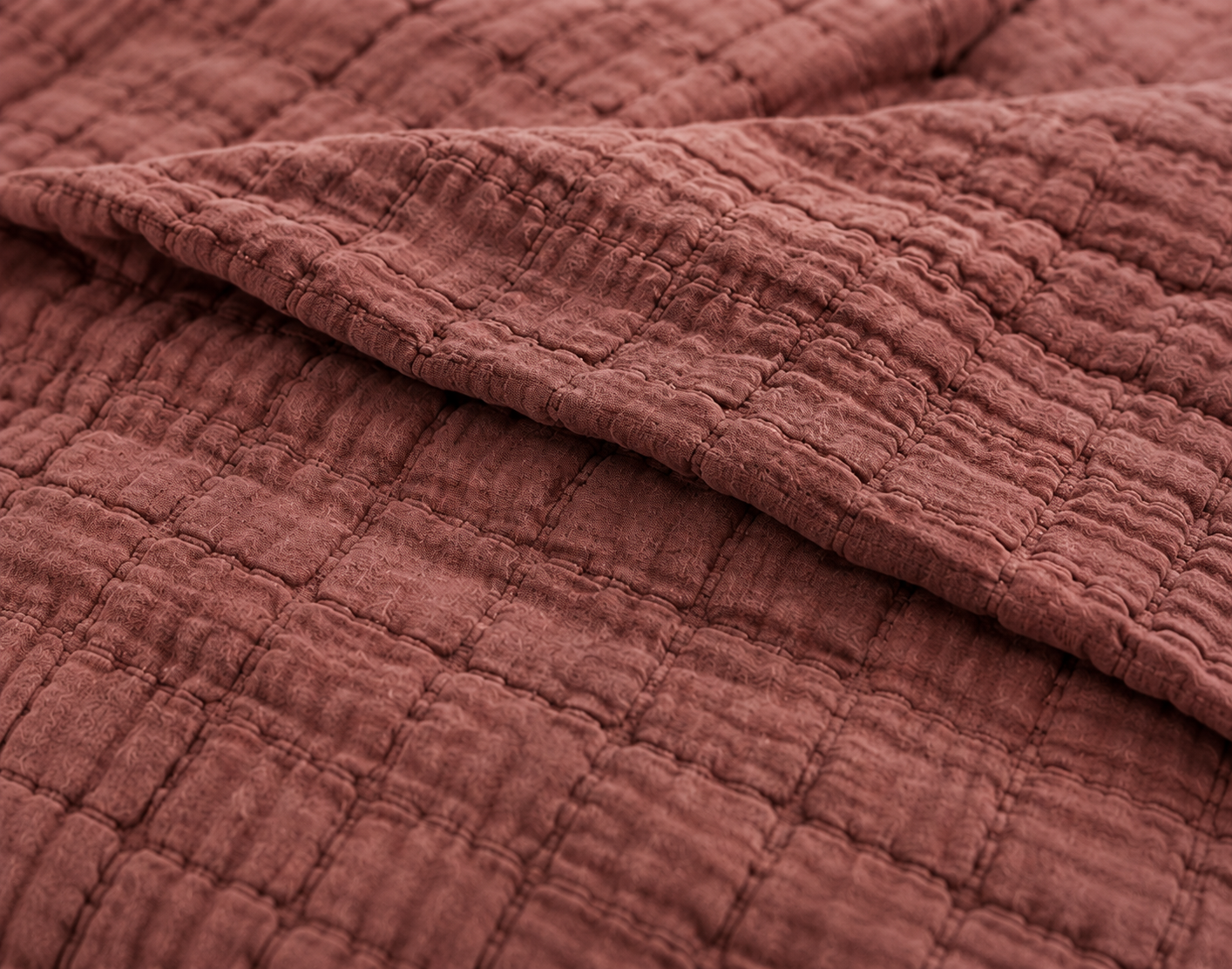 Vivaraise Swami Sienna Cotton Bedspread 180 × 260 detail view