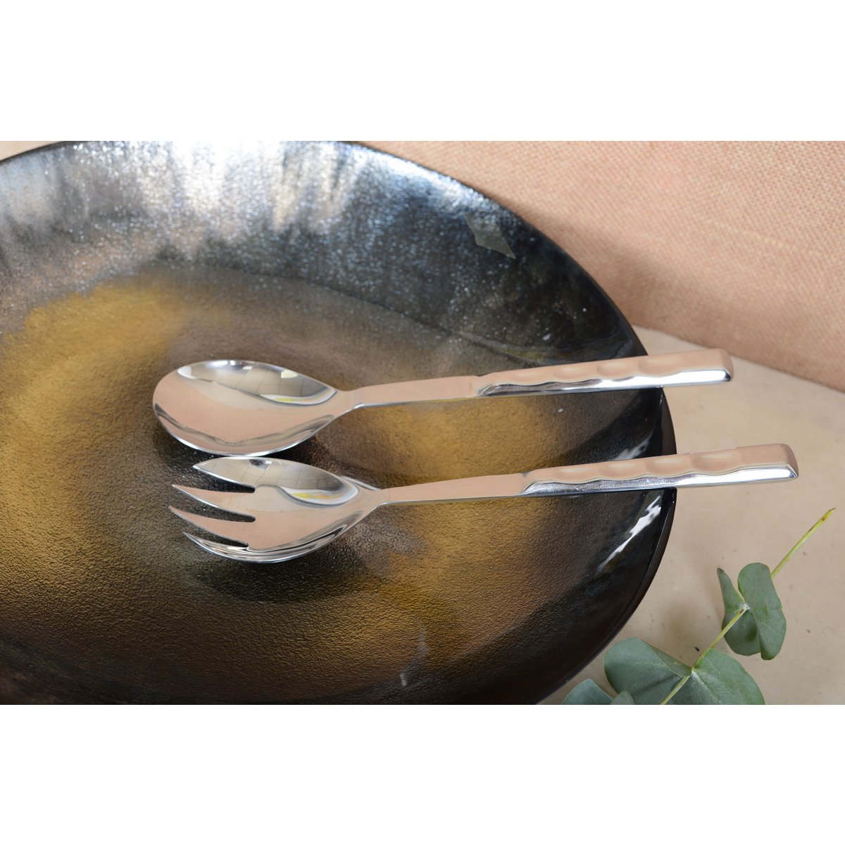 28.5cm silver salad cutlery product view 3