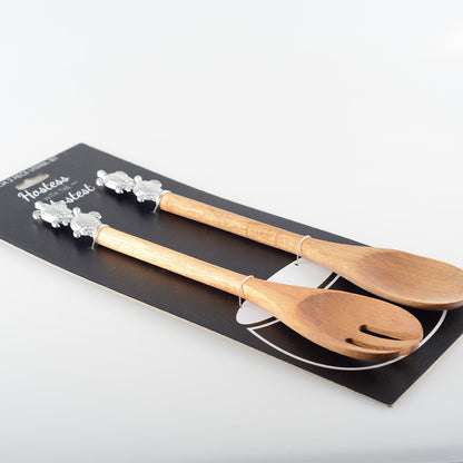 Aulica Silver Turtle Salad Servers product view 4