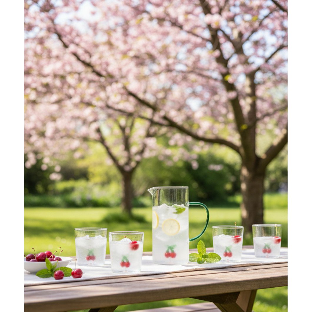 Cherry Water Glasses 300ml Set Of 4 product view 2