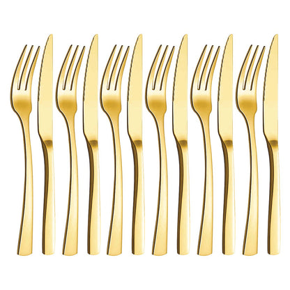 Aulica Gold Fork and Knife Set – 12 Pieces product view 3
