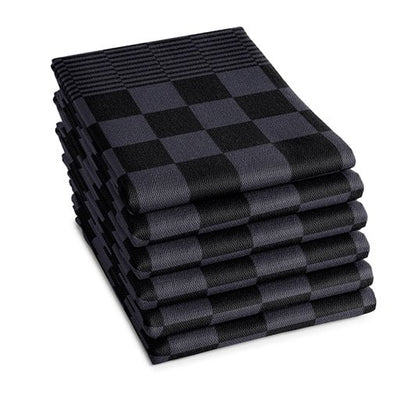 DDDDD Tea towel BBQ 65x65cm anthracite 6 pcs