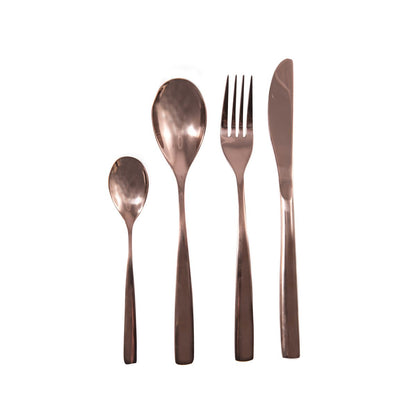 Aulica Brilliant Copper Cutlery Set – 24 Pieces