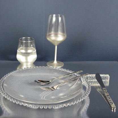 Aulica Hammered Silver Cutlery Set – 24 Pieces product view 5