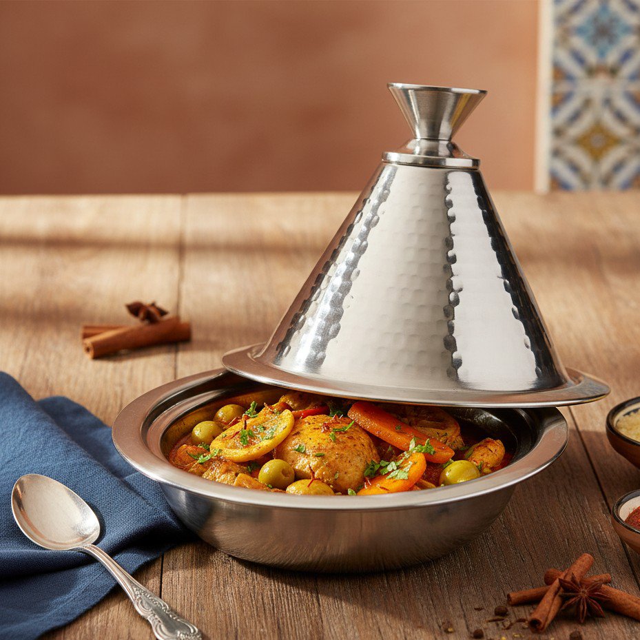 Mampered Individual Stainless Steel Tagine product view 2