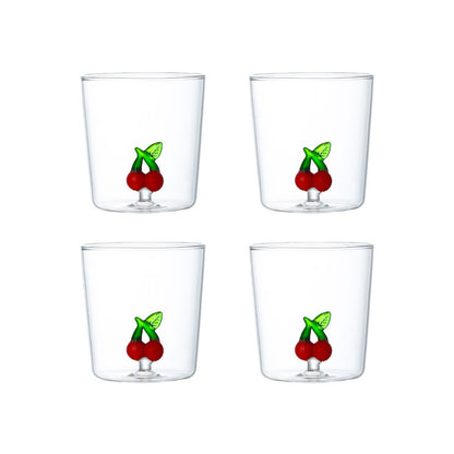 Cherry Water Glasses 300ml Set Of 4
