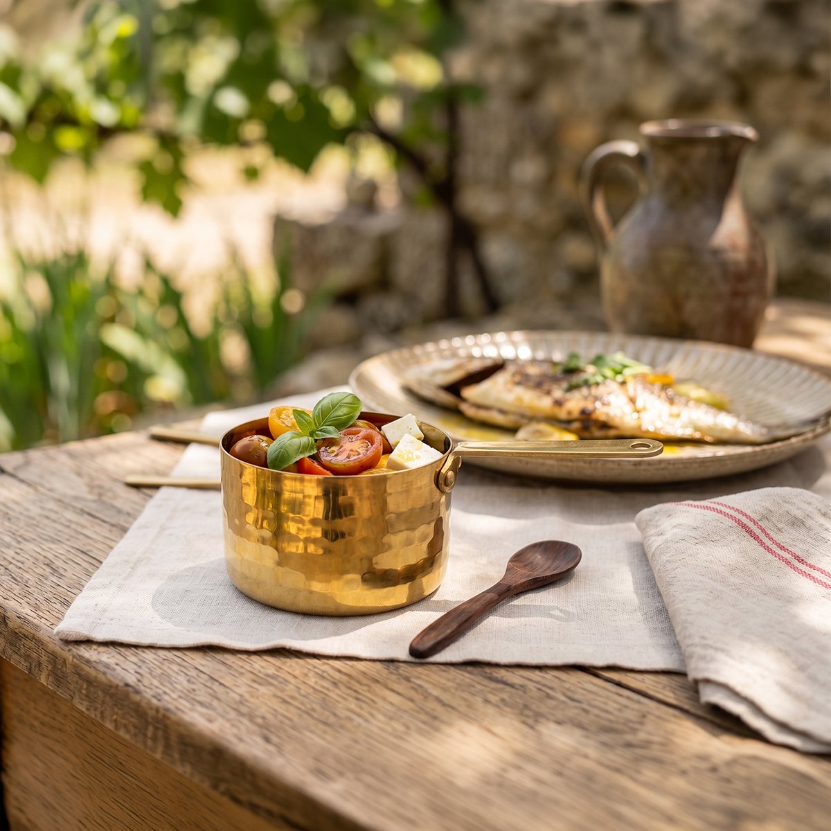 Mini High Golden Saucepan 9x9x6cm product view 2