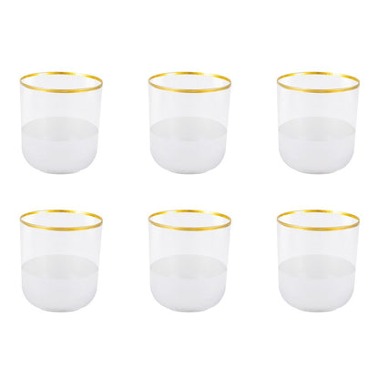 NISH Gilded Water Glasses Lot Of 6