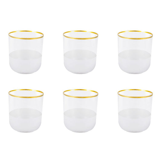 NISH Gilded Water Glasses Lot Of 6