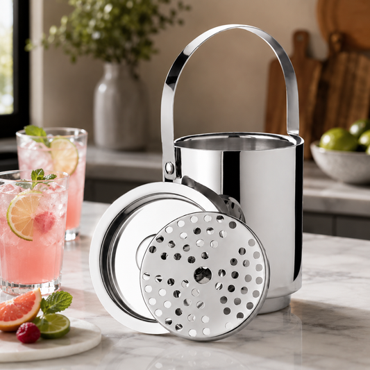 Edzard Seattle Stainless Steel Ice Bucket Set product image